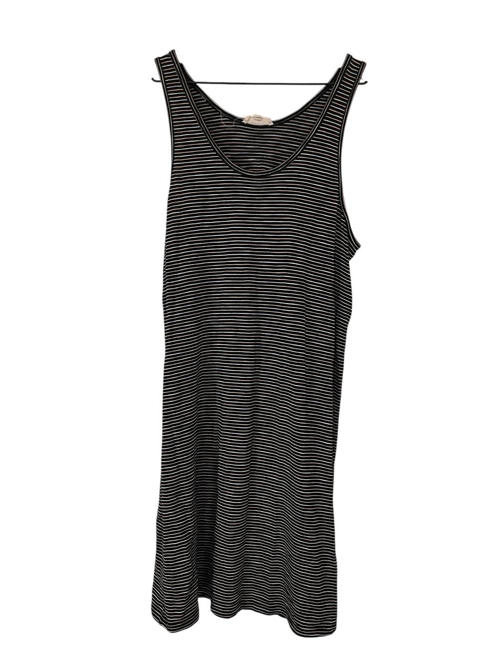 Madewell Womens Black Striped Scoopneck Sleeveless Knit Dress Size XL Item J1947